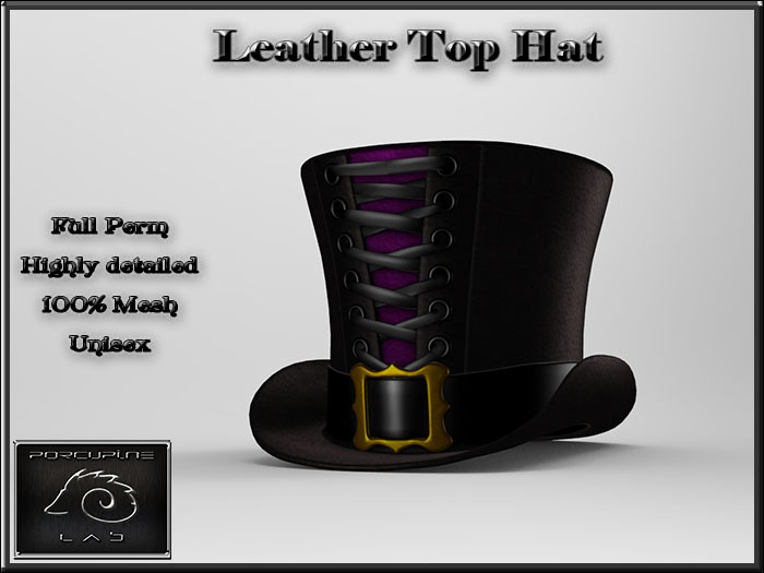 [PL] - Full Perm - Leather Top Hat