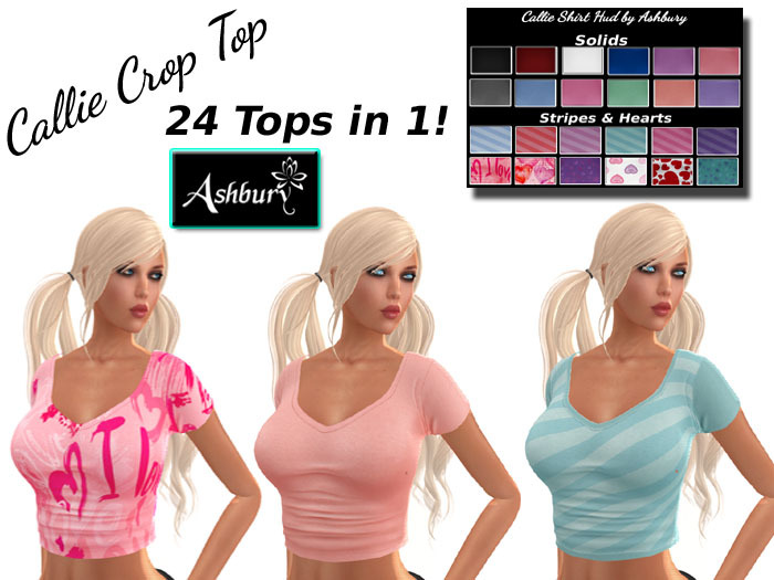 [ASHBURY] Callie Crop Top w/HUD