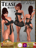 *Goddess* Tease Bow Black