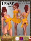 *Goddess* Tease Bow Gold