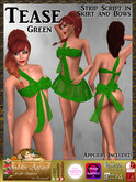 *Goddess* Tease Bow Green