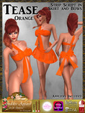 *Goddess* Tease Bow Orange