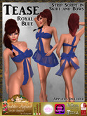 *Goddess* Tease Bow Royal Blue
