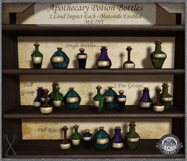 ~*S.E.*~ Apothecary Potion Bottles