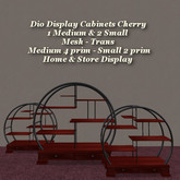 Dio Display Cabinet Cherry Med & Sm