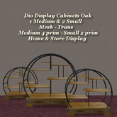 Dio Display Cabinet Oak Med & Sm