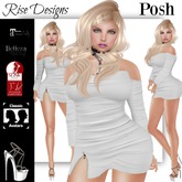 POSH DRESS & DIAMENTE HEELS WHITE BELLEZA/MAITREYA/SLINK