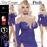 POSH DRESS & DIAMENTE HEELS PURPLE BELLEZA/MAITREYA/SLINK