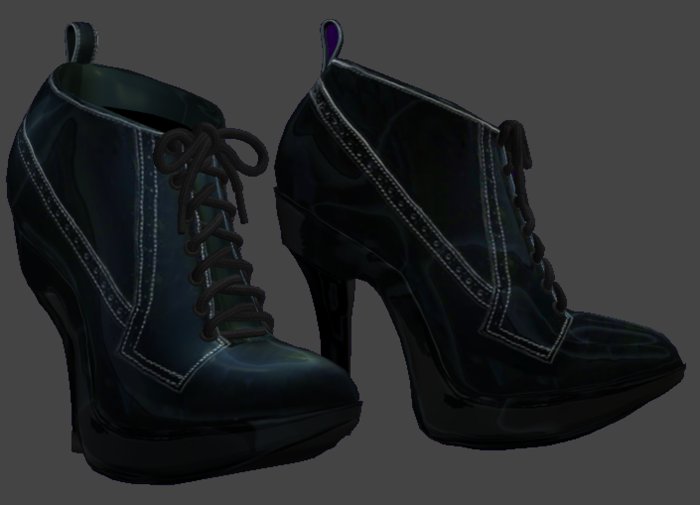 Juicy Victorian Ankle Boots - Squid Ink (black)