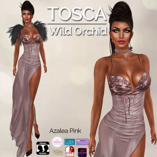 Wild Orchid _ Tosca Azalea Pink (Appliers Included)