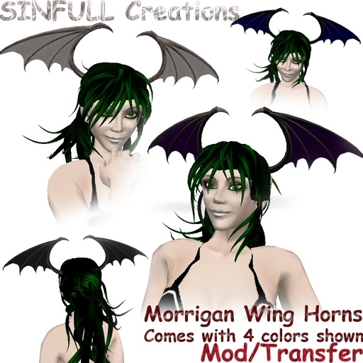 Morrigan wing horns