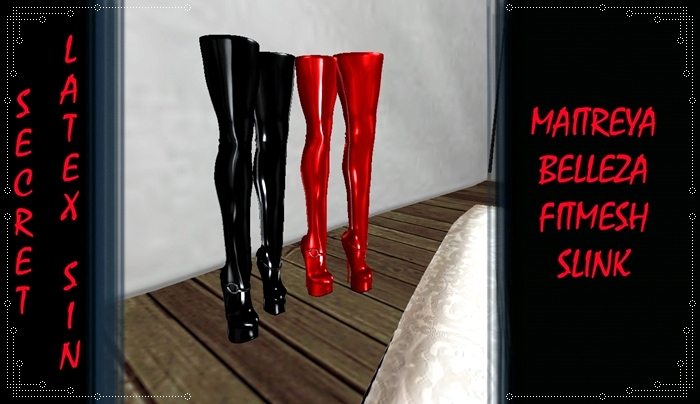SECRET - LATEX SIN- BOOTS