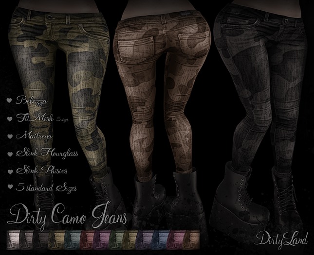 DL:: Dirty Camo Jeans