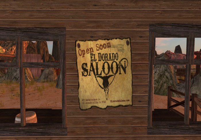 >VAL< El Dorado Saloon Sign