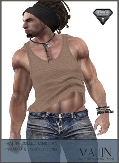 -Va[i]N- Rolled Tank - Green