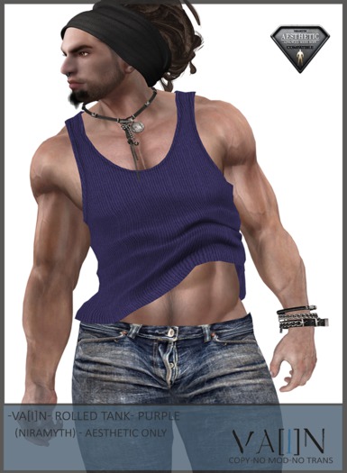 -Va[i]N- Rolled Tank - Purple