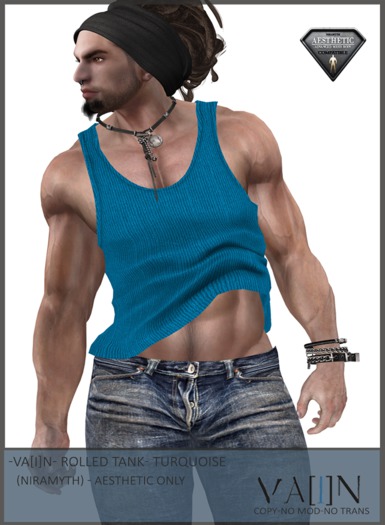 -Va[i]N- Rolled Tank - Green