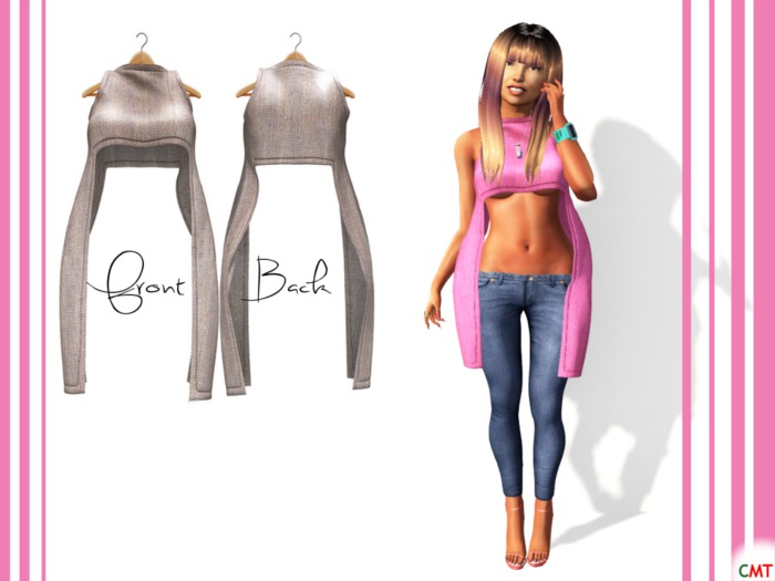 Shella. Pink Top [Mesh] NAKA
