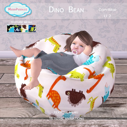 MuddPuddles: Dino Bean (add to unpack)