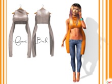 Shella. Orange Top [Mesh] NAKA