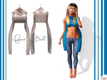 Shella. Dark Blue Top [Mesh] NAKA