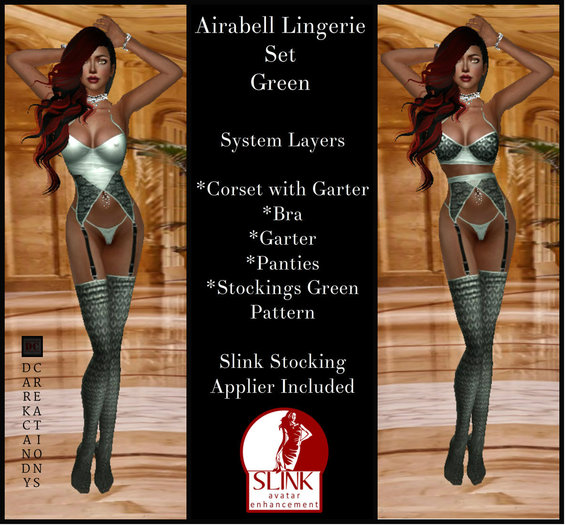 {DC}Airabell Lingerie Set Green