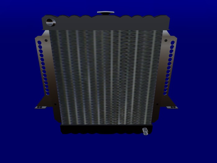 KK/BCC downflow radiator mesh