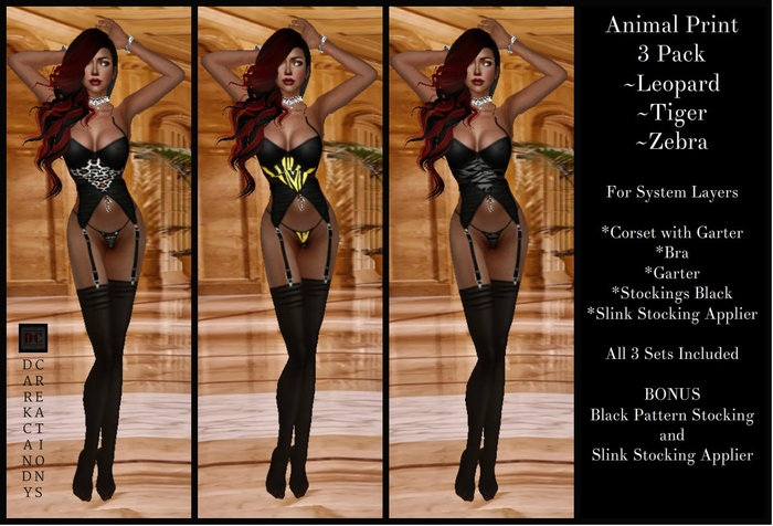 {DC}Animal Print 3 Pack