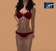 Lady Red Bikini  "MESH"