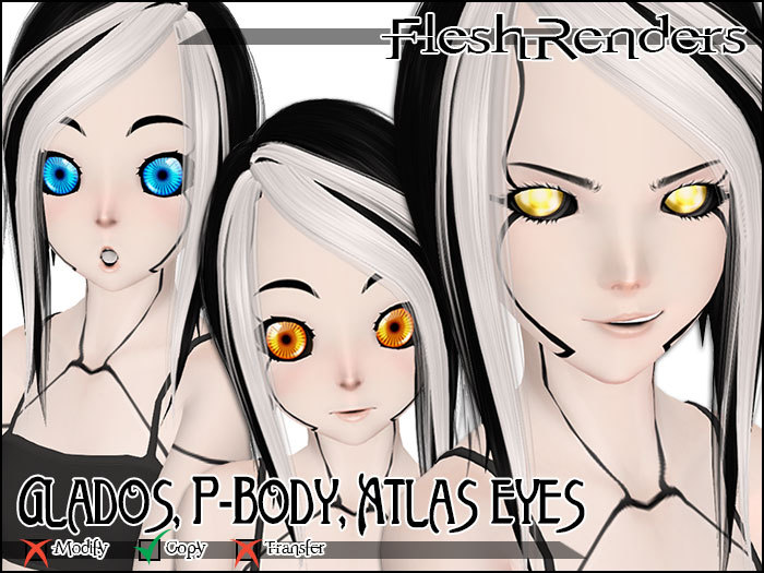 [FR] Kemono Turret Bonus Eyes - GLaDOS, Atlas, P-Body