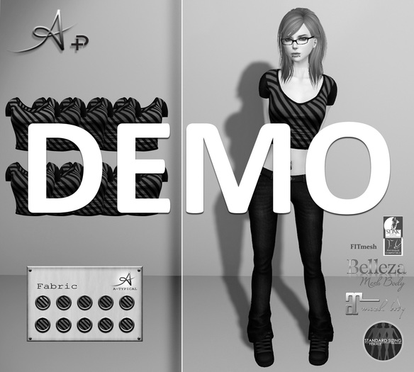 [demo] A+ Diagonal Cropped Tee