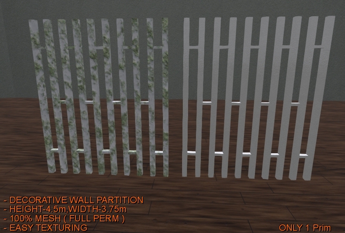 Partition Wall -(B1)-(Mesh/Full Perm)(AL)
