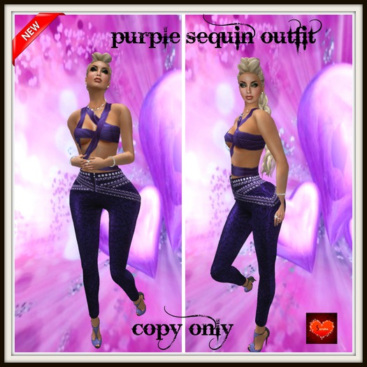 Purple sequin outfit *PROMO*