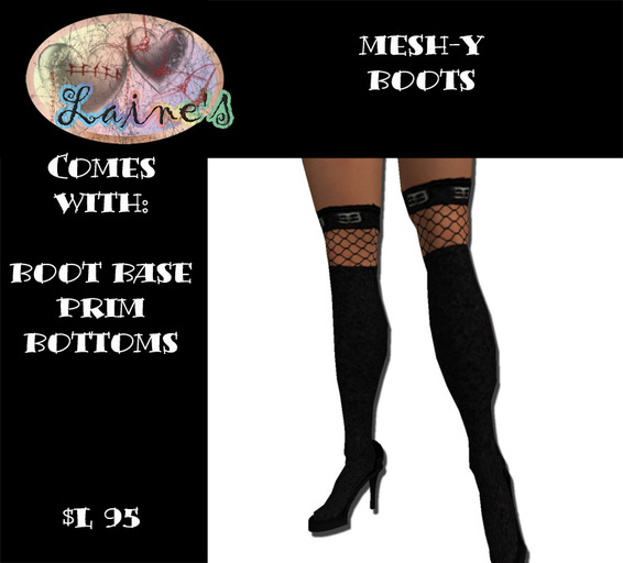 .:.Laine's.:.Mesh-y Boots