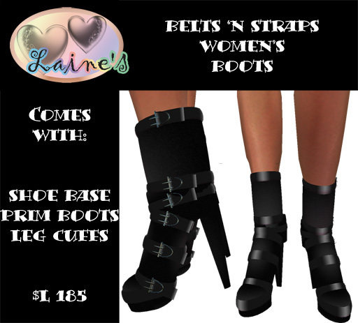*LM*Belts 'n Straps Boots