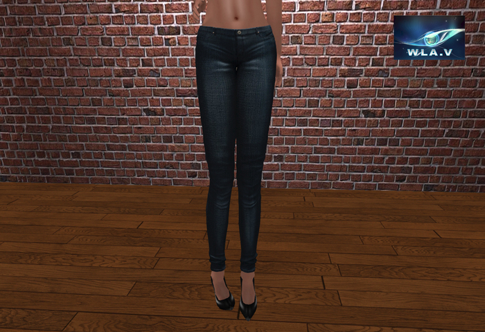 Lady navy pants "MESH"