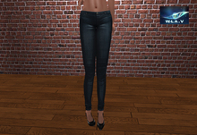 Lady Navy pants "MESH"