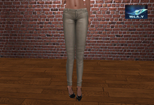 Lady Metallic pants "MESH"