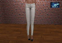 Lady White pants "MESH"