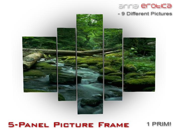 Anna Erotica - 5-Panel Picture Frame - 1 Prim!