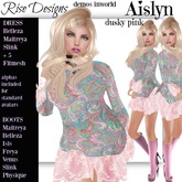 AISLYN DRESS & BOOTS DUSKY PINK Maitreya/Slink/Belleza