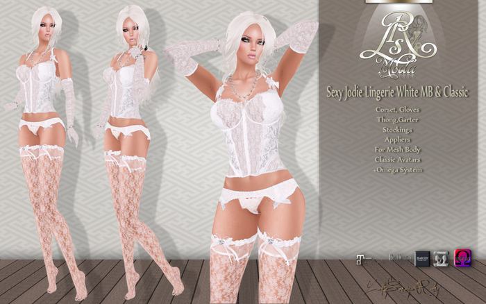 LSR - Sexy Jodie Lingerie White MB & Classic
