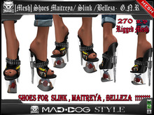 [MESH] Shoes  MAITREYA / SLINK /BELLEZA  - GUNS & ROSES 