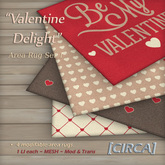 [C.] Pkg - "Valentine Delight" - Area Rug Set 1