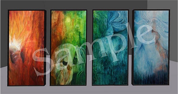 Painting Acryl - Dancing Souls