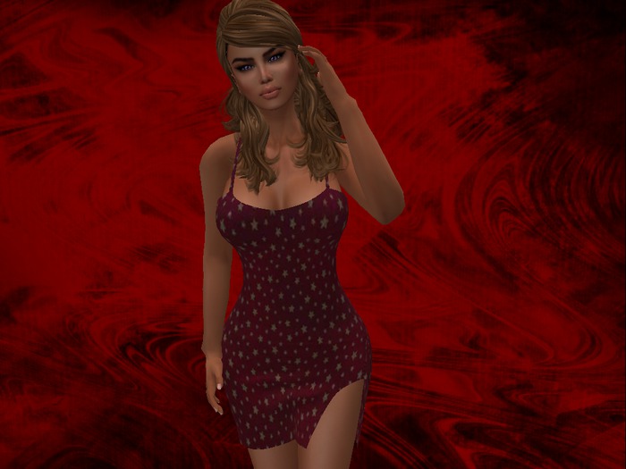Red Star Cami Dress