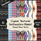 *Cupids Textures * 16 SOUTHWESTERN BLANKETS