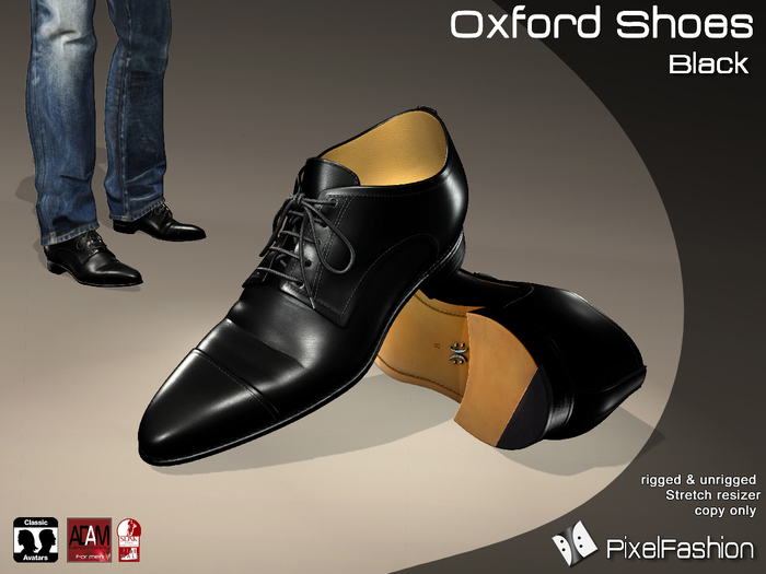 :)(: Oxford Shoes V2 - Black