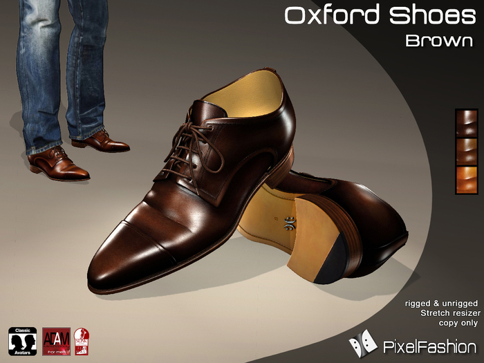 :)(: Oxford Shoes V2 - Brown - 100% Mesh -