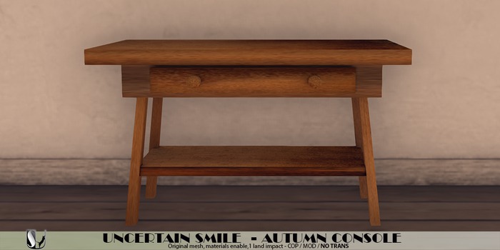 UNCERTAIN SMILE AUTUMN CONSOLE BOX